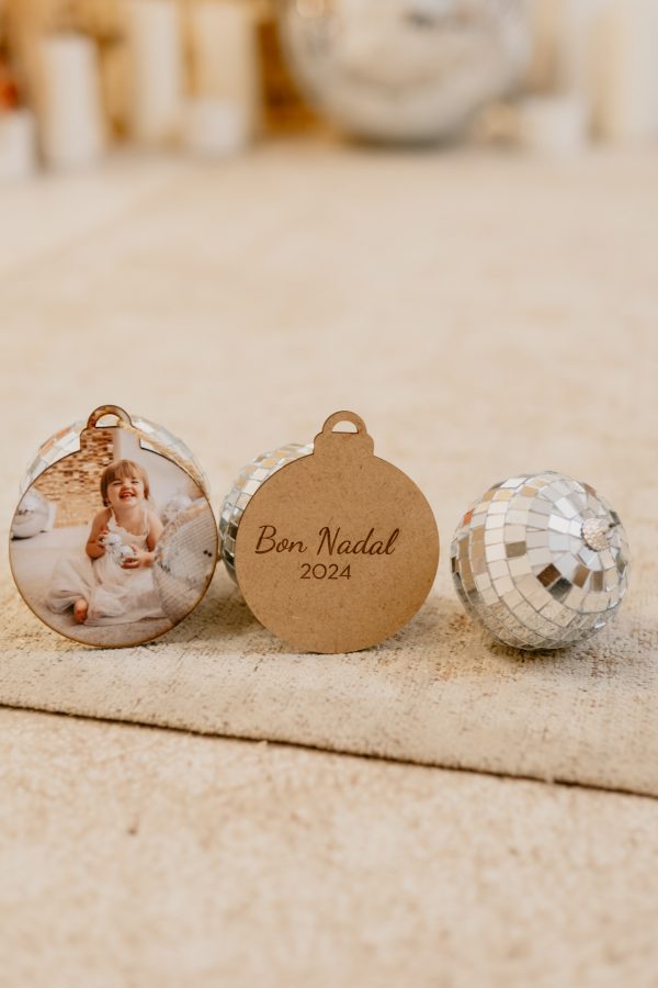 Bola Navidad Madera - Imagen 3