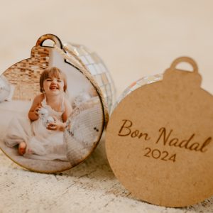Bola Navidad Madera