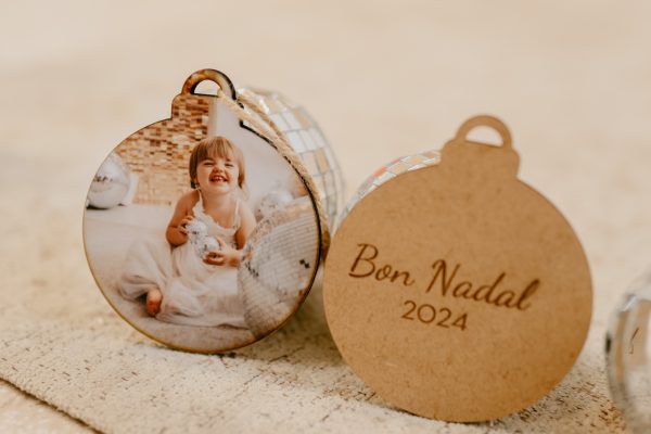 Bola Navidad Madera
